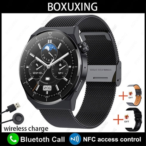 For Huawei Xiaomi Nfc Smart Watch Men Gt3 Pro Amoled 390*390 Hd Screen