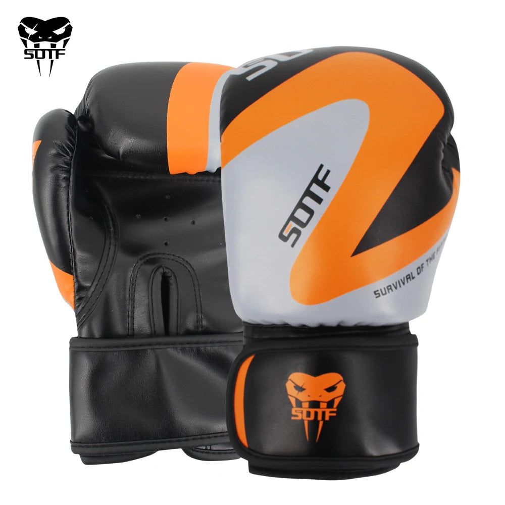 SUOTF MMA fighting Boxing Sports Leather Gloves Tiger Muay Thai boxing