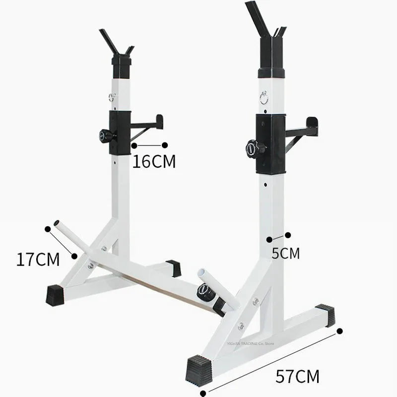 Barbell Rack Stand - Multifunctional Adjustable Squat Rack, Heavy-Duty