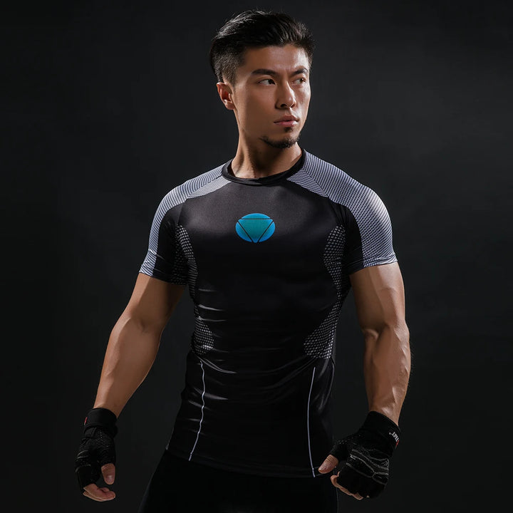 Hot Sale 3D Printed  Comics T-shirt Men Summer Fashion Short Sleeve Tshirt Compression Cosplay Costume Men T Shirt Tops Tees