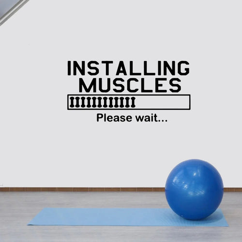 Gym Motivation Sentences Wall Sticker Home Decor DIY Wall Art Art