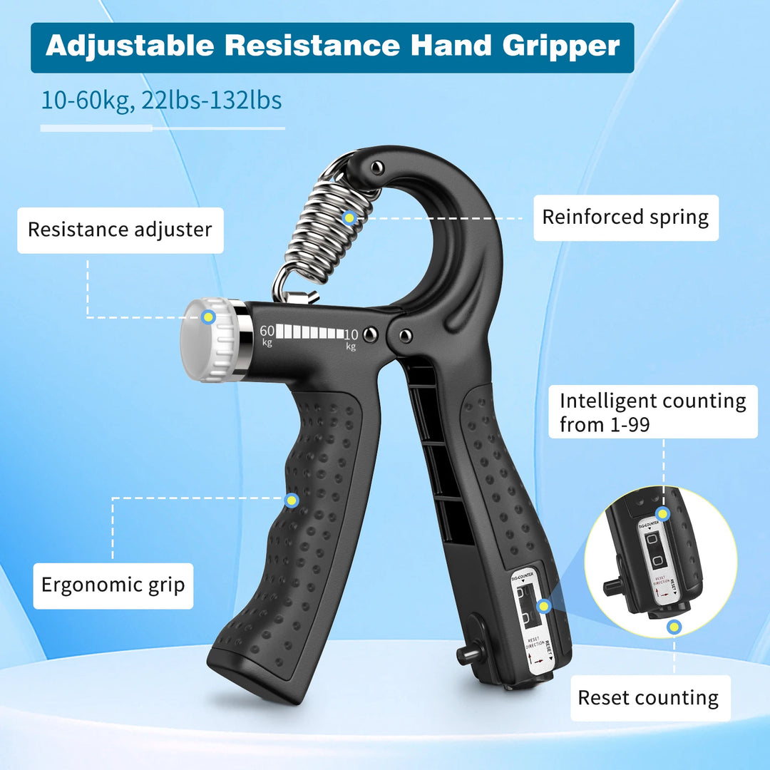 10-60Kg Hand Gripper Gym Expander Fitness Hand Grip Dynamometer Finger