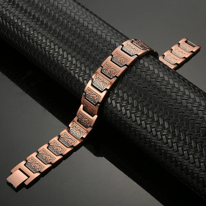 Men Magnetic Health Bracelet Pure Copper Power Energy Bracelet For Men Blood Pressure Magnets Bangles