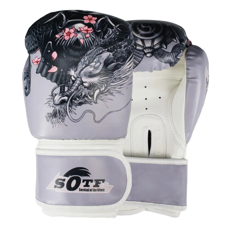 SUOTF MMA fighting Boxing Sports Leather Gloves Tiger Muay Thai boxing