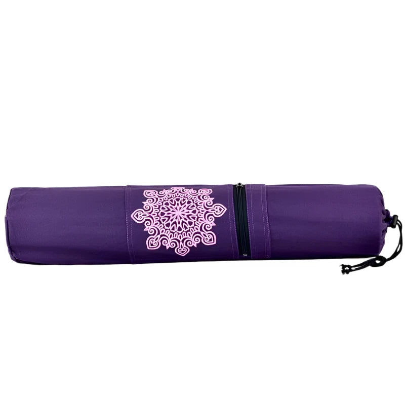 Durable canvas cotton yoga mat tote bag easy loading