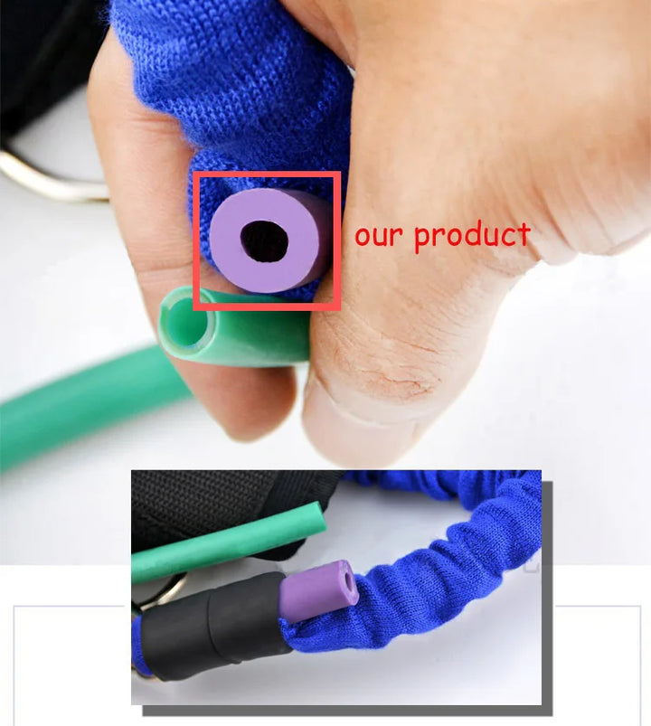 30 42 65 80cm Thicken Latex Gym Rubber Pull Rope Resistance Band Fitness Training Trainer Taekwondo Kick Customizable