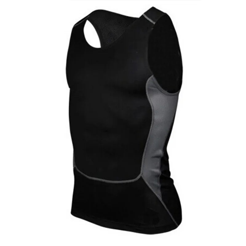 S-XXL Mens Running Vest Gym Sleeveless Shirt Fitness Sports Tight