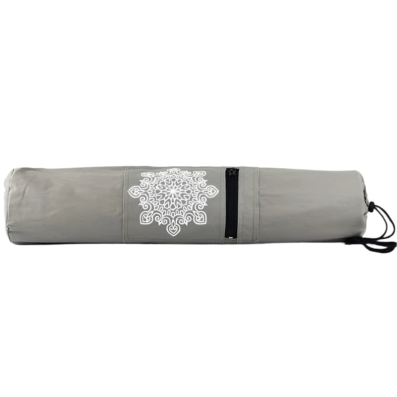 Durable canvas cotton yoga mat tote bag easy loading