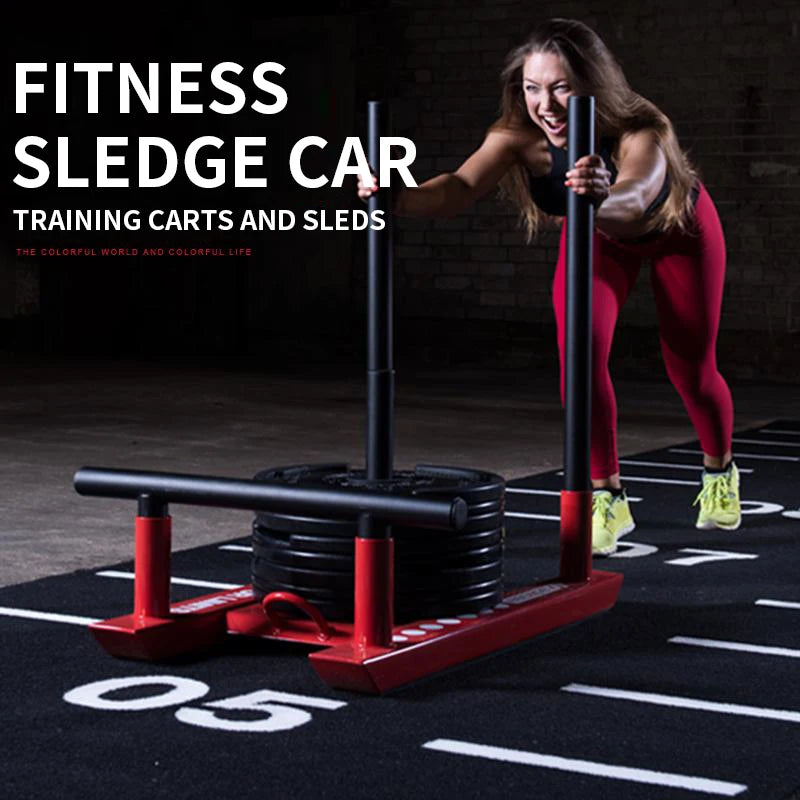 Fitness sled car outdoor energy car resistance explosive force