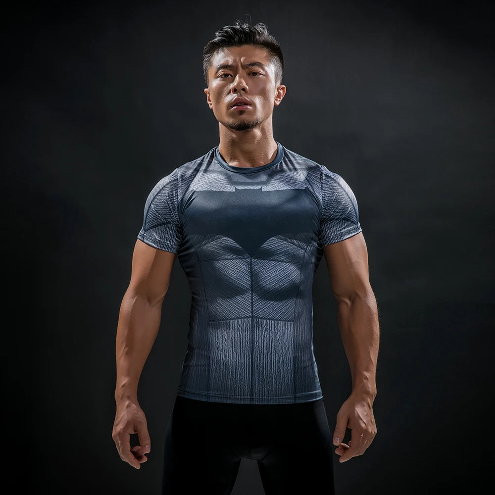 Hot Sale 3D Printed  Comics T-shirt Men Summer Fashion Short Sleeve Tshirt Compression Cosplay Costume Men T Shirt Tops Tees