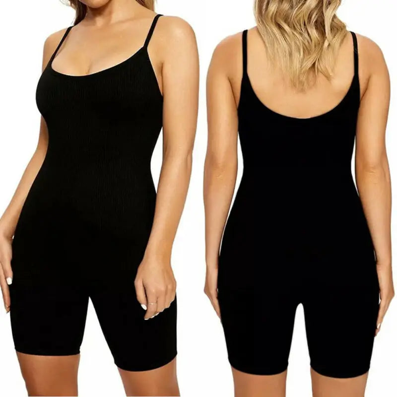 Yoga Jumpsuits Women Spaghetti Bodycon Slim Playsuit Female Casual