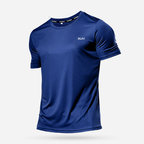 High Quality Polyester Men Running T Shirt Quick Dry Fitness Shirt