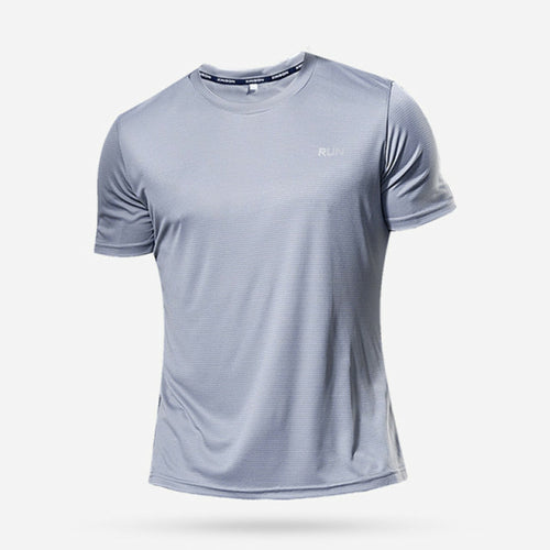 High Quality Polyester Men Running T Shirt Quick Dry Fitness Shirt