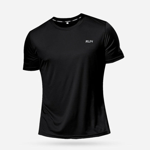 High Quality Polyester Men Running T Shirt Quick Dry Fitness Shirt