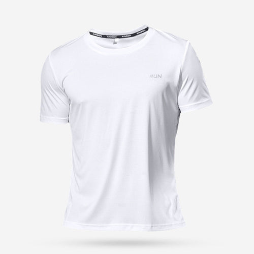 High Quality Polyester Men Running T Shirt Quick Dry Fitness Shirt