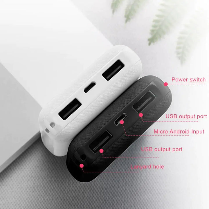 20000mAh Power Bank Portable USB Charger Fast Charging External Battery Pack for Heating Vest Jacket Scarf Socks Glove Equipment