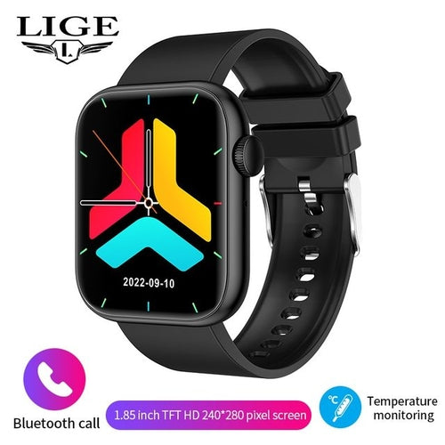 LIGE Smart Watch For Women Full Touch Screen Bluetooth Call Waterproof