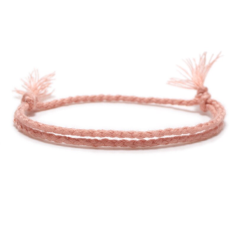 Meetvii Simple Woven Cotton Rope String Bracelet Pray Yoga Handmade