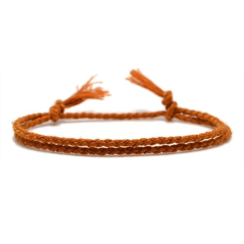 Meetvii Simple Woven Cotton Rope String Bracelet Pray Yoga Handmade