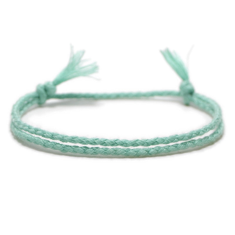 Meetvii Simple Woven Cotton Rope String Bracelet Pray Yoga Handmade