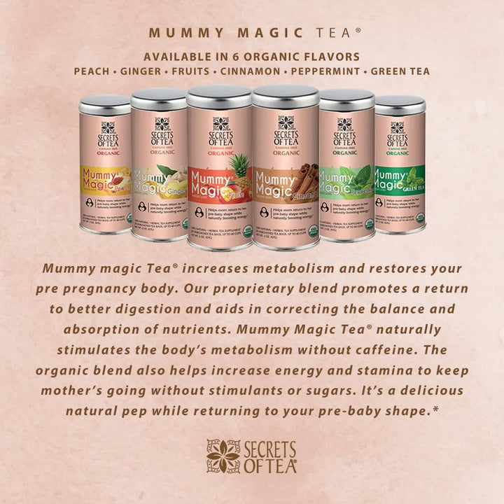 SLIM TEA- Mummy Magic Weight Loss Ginger Tea: 40 CUPS