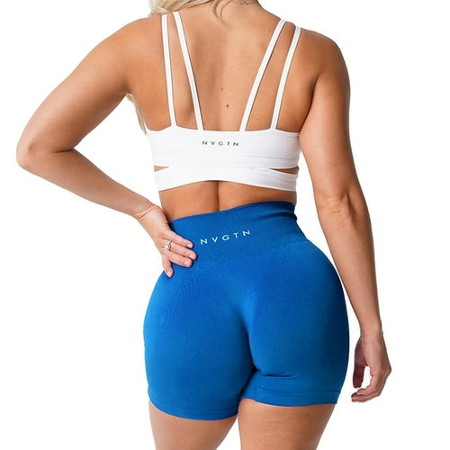 Nvgtn Solid Seamless Shorts Women Soft Workout Tights Fitness Outfits