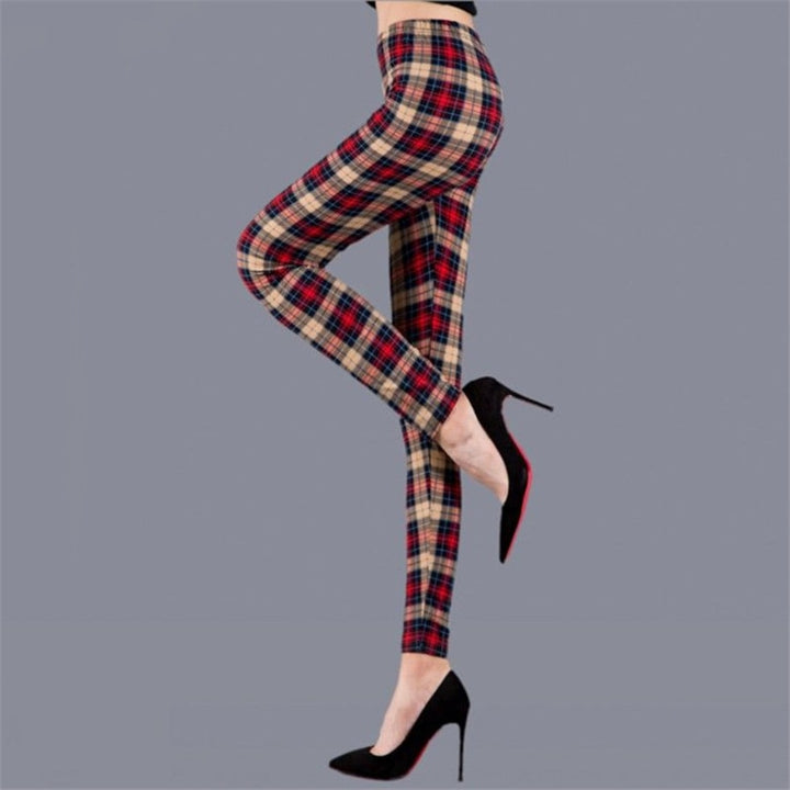 Plaid Leggings Women Sexy Pants Push Up Leggings Fashion Fitness