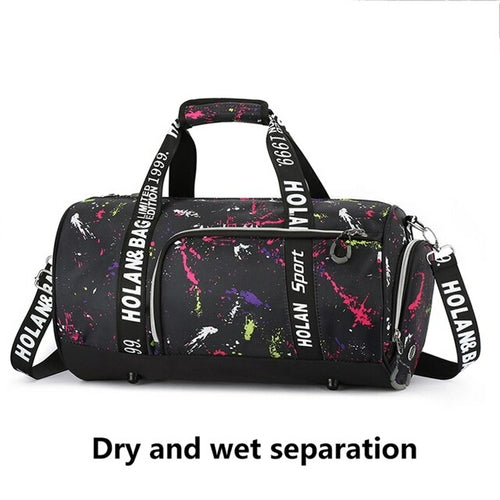 Roegadyn Outdoor Sports Bags Women Fitness Waterproof Sports Bag Dry