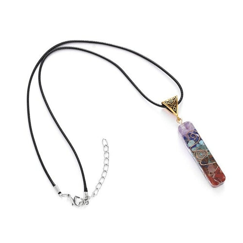 Retro Reiki Healing Energy Crystal Pendant Natural Stone For Yoga