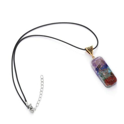 Retro Reiki Healing Energy Crystal Pendant Natural Stone For Yoga