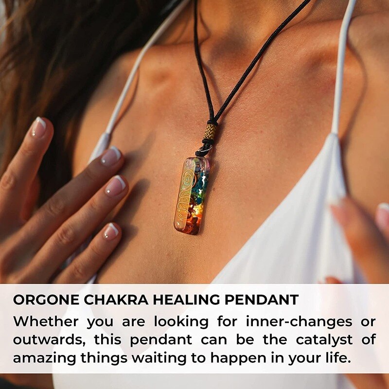 Retro Reiki Healing Energy Crystal Pendant Natural Stone For Yoga