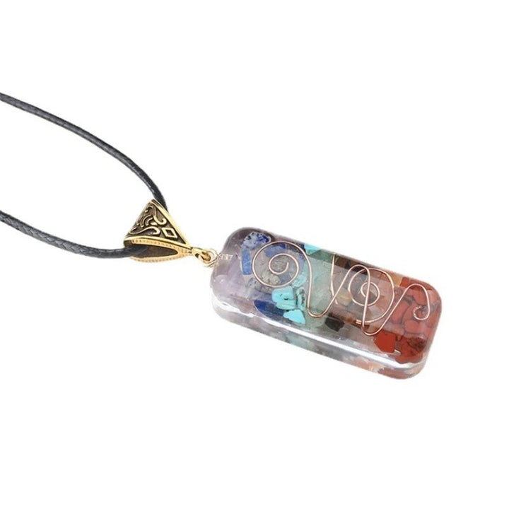 Retro Reiki Healing Energy Crystal Pendant Natural Stone For Yoga