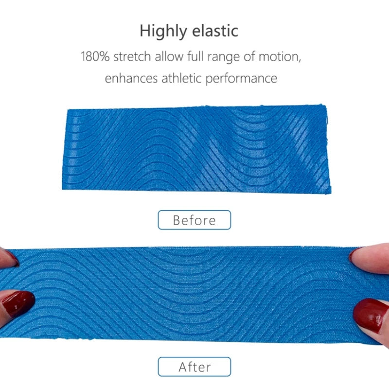 5 Sizes Kinesiology Tape Athletic Recovery Elastic Adhesive Muscle