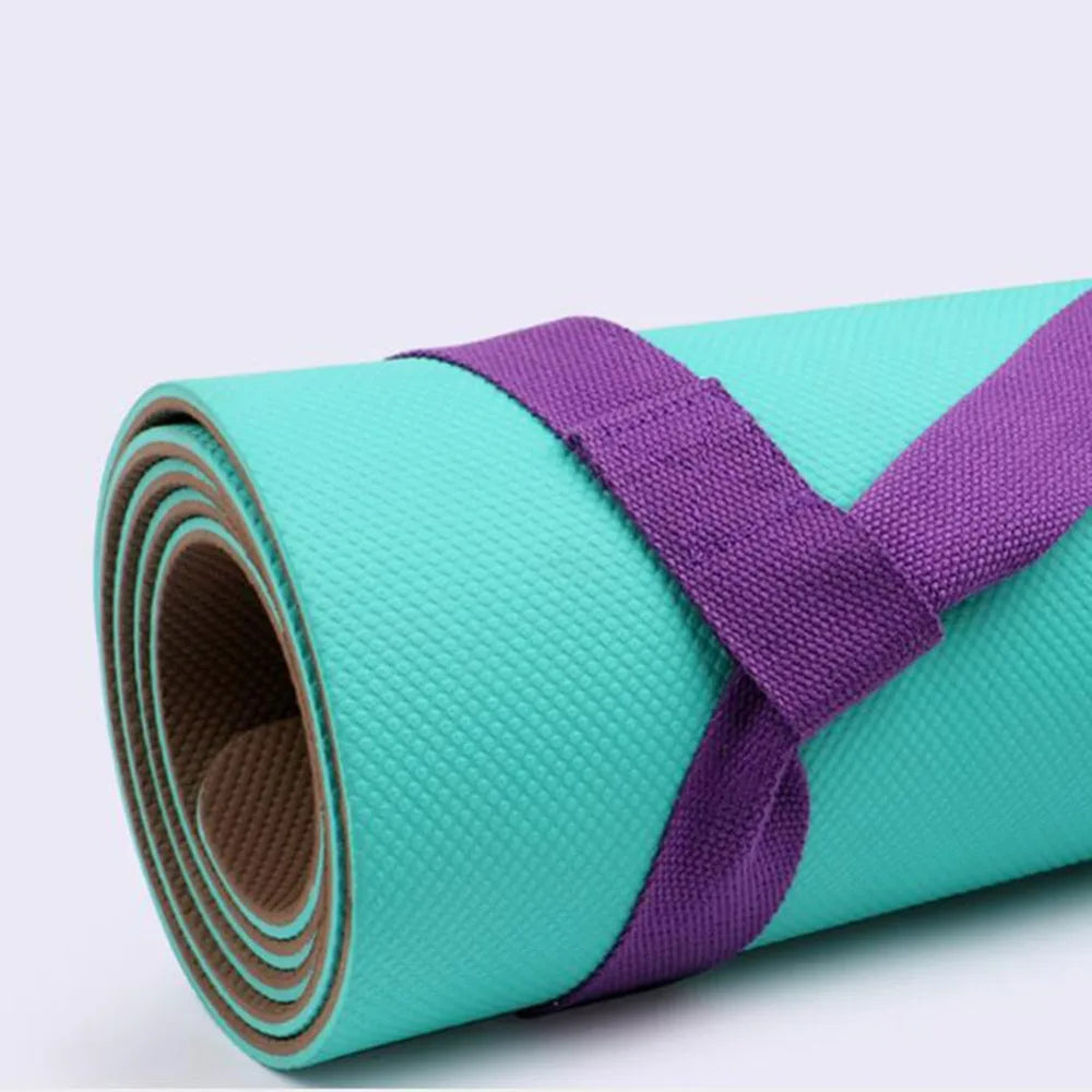 Yoga Mat Strap Belt Shoulder Carry Belt Adjustable Sports Sling Exercise Stretch Fitness Elastic Yoga Belt Yoga Equipment