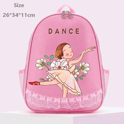 Girls Laser Shiny Ballet Dance Bags Kids Training Shoulder Gym