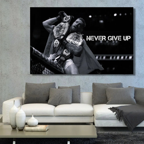 Inspirational Boxing Conor McGregor Professional Boxers Poster Canvas