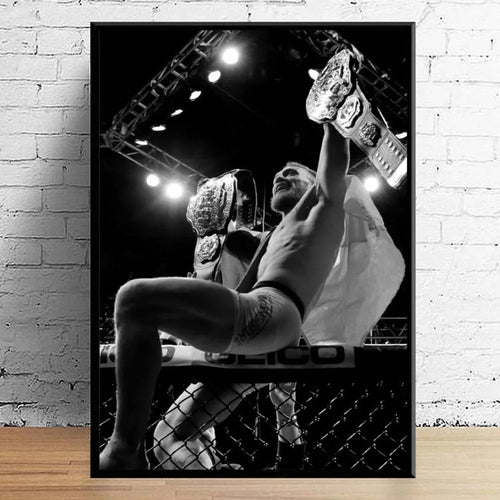 Inspirational Boxing Conor McGregor Professional Boxers Poster Canvas