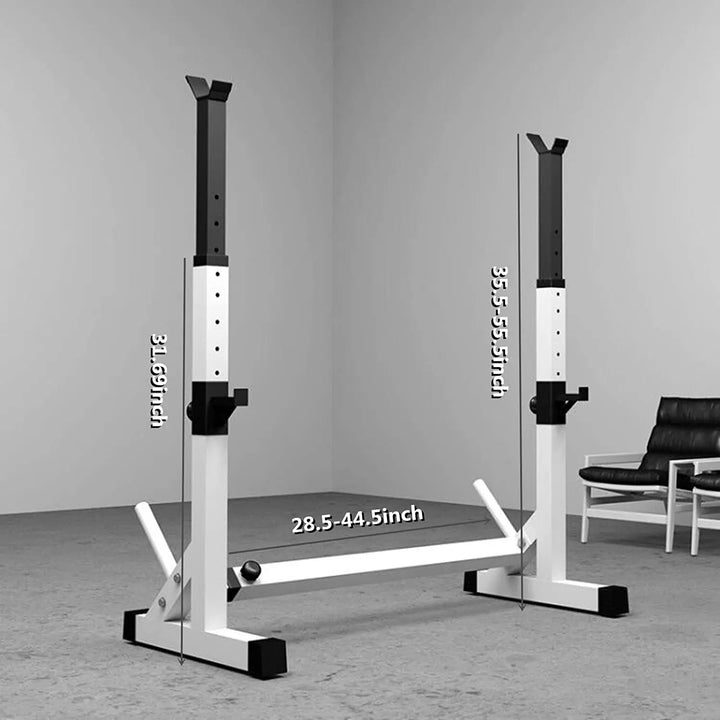 Barbell Rack Stand - Multifunctional Adjustable Squat Rack, Heavy-Duty