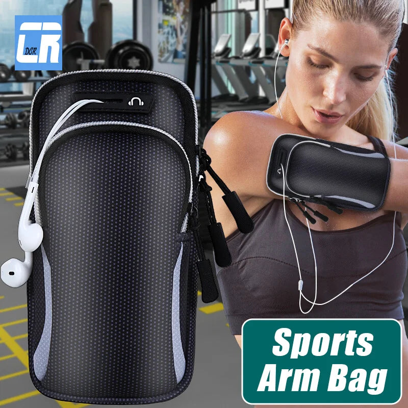 6.5‘’Universal Cell Phone Running Outdoor Sports Breathable Arm Bag