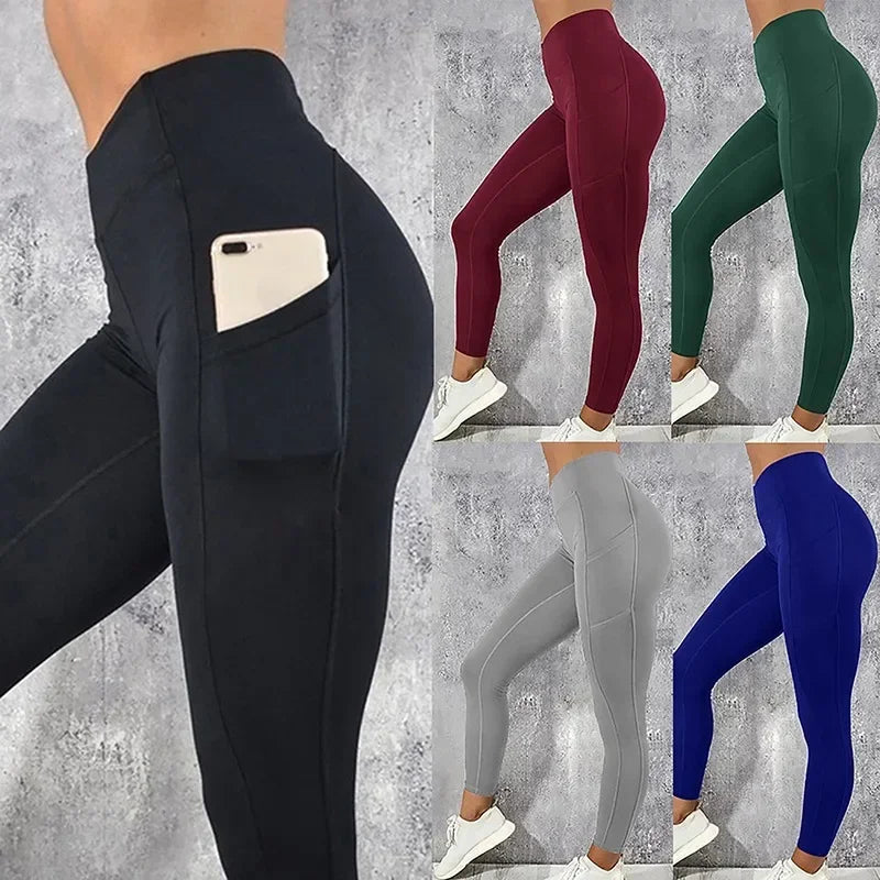 Sportswear Woman Gym Leggings Pocketed Yoga Pants Fitness Running