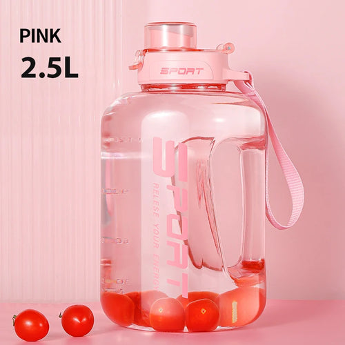 1.2L/1.7L/2.5L Sports Water Bottle Travel Kettle Large Fitness Gym