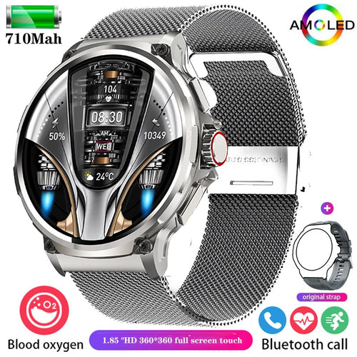 2024 New 1.85-inch Ultra HD Smart Watch Men 710mAh GPS Track  HD