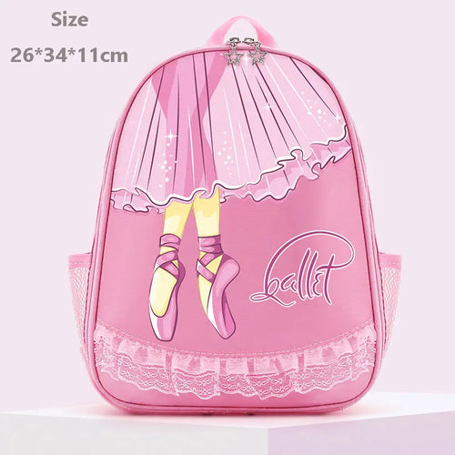 Girls Laser Shiny Ballet Dance Bags Kids Training Shoulder Gym