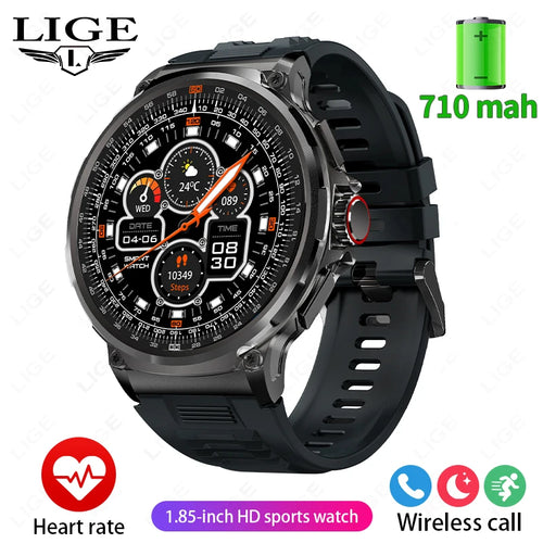LIGE 710MAH Large Battery Smart Watch Men Outdoor Sports Fitness