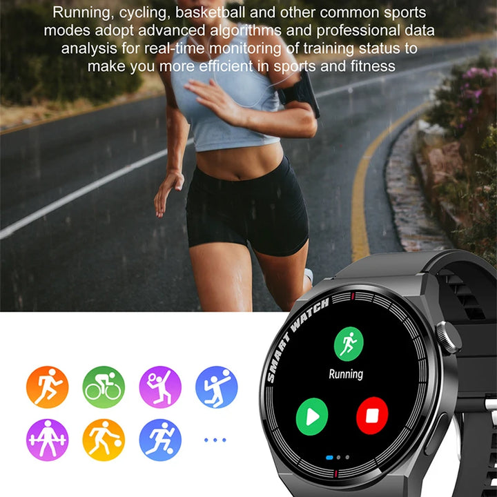 Xiaomi For Huawei Watch GT3 Pro AMOLED Smart Watch Men Custom Dial