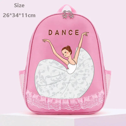 Girls Laser Shiny Ballet Dance Bags Kids Training Shoulder Gym