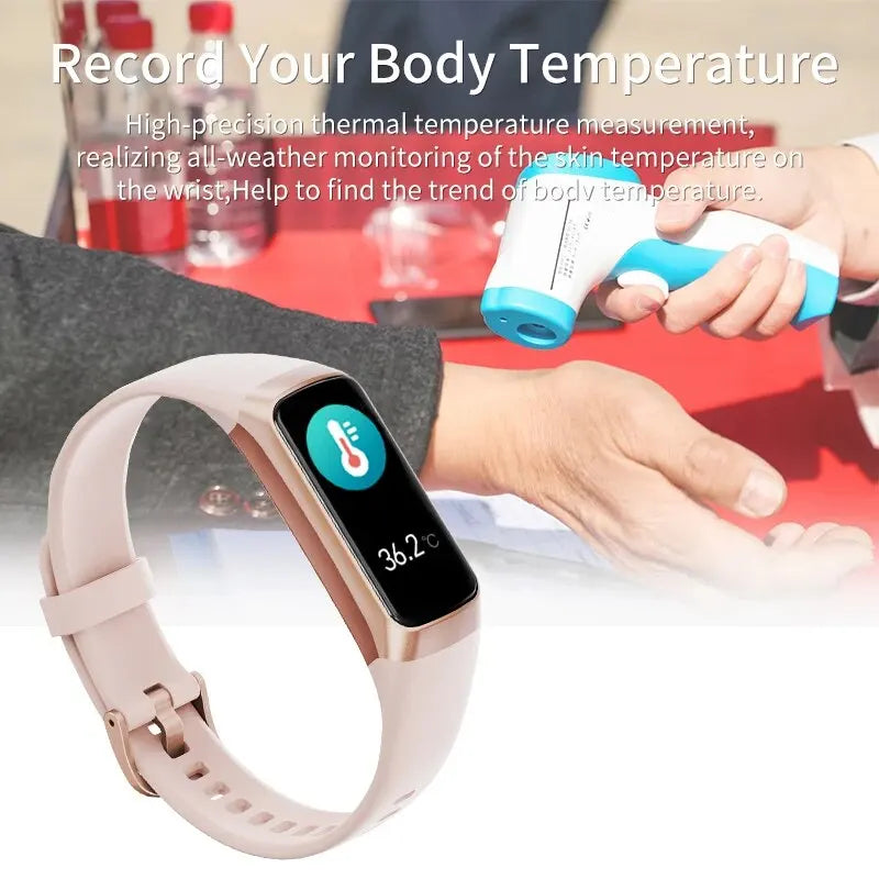 LIGE Amoled Smart Watch Men 2023 Smart Band Women Heart Rate Blood