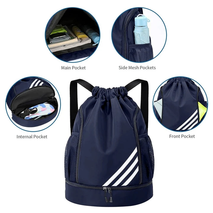 2023 New Design Sports Backpacks Soccer Drawstring Bag Gym Backpack