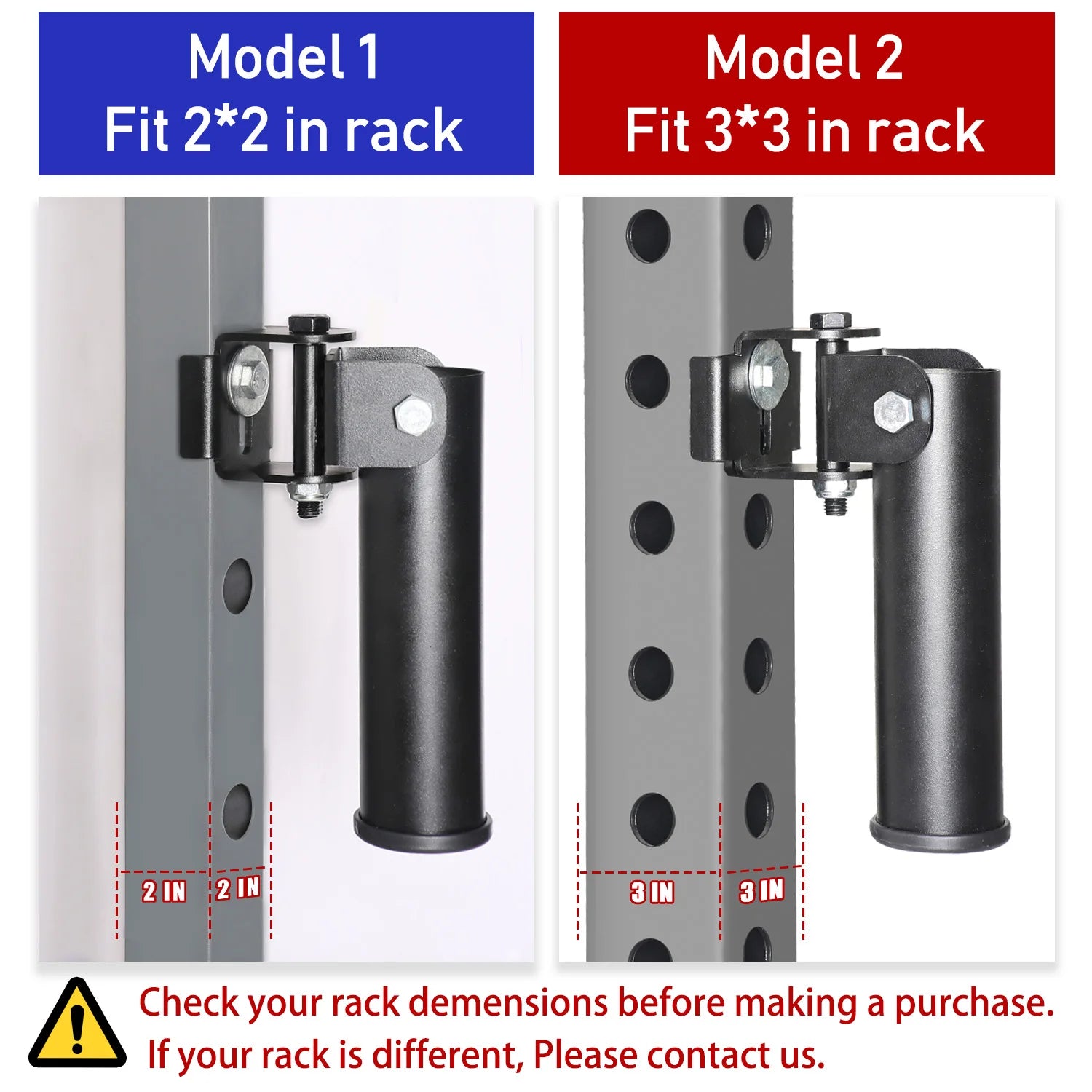 Rack Mounted Landmine Squat Attachment T-Bar Row Landmine Base Fit