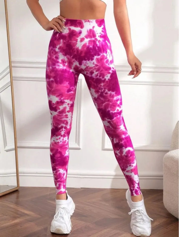 Women Seamless Sport Leggings High Waist Print Yogo Stretch Fitness